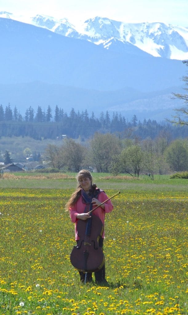 Marlene Moore of Moore Cello Blessings, in Sequim, WA